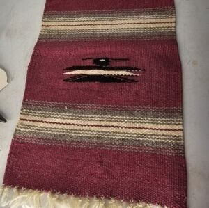Small‎ native American, (or possibly Mexican), hand woven wall hanging.